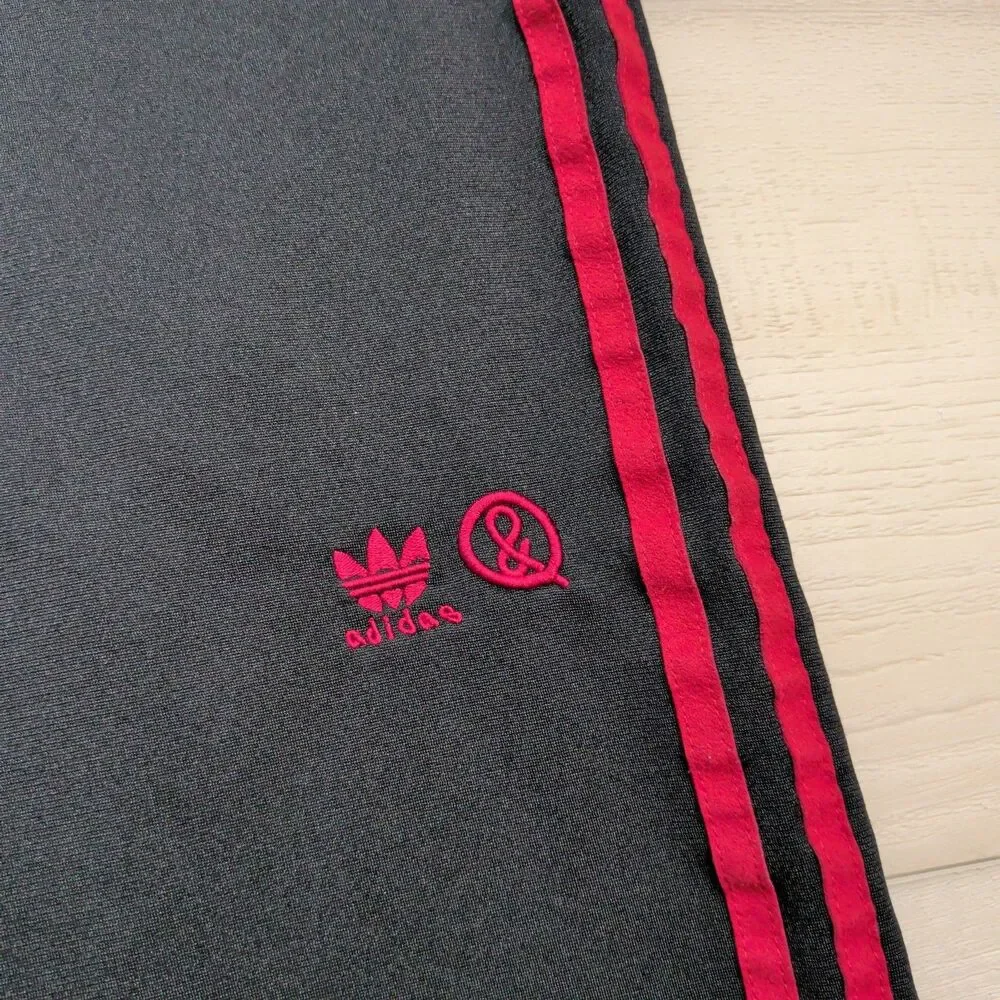 Adidas x United Arrows & Sons Track Pants Joggers Mens Large Black Red Stripes‎
